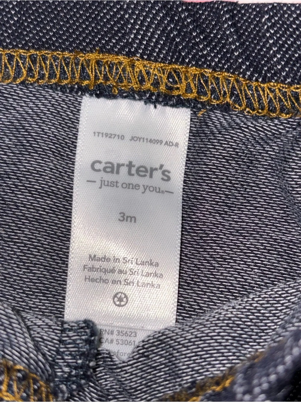 Carters and wondernation blouse and pants with strawberry logo